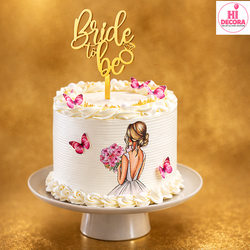 Bride Butterfly Butterfly N Blossom Cake